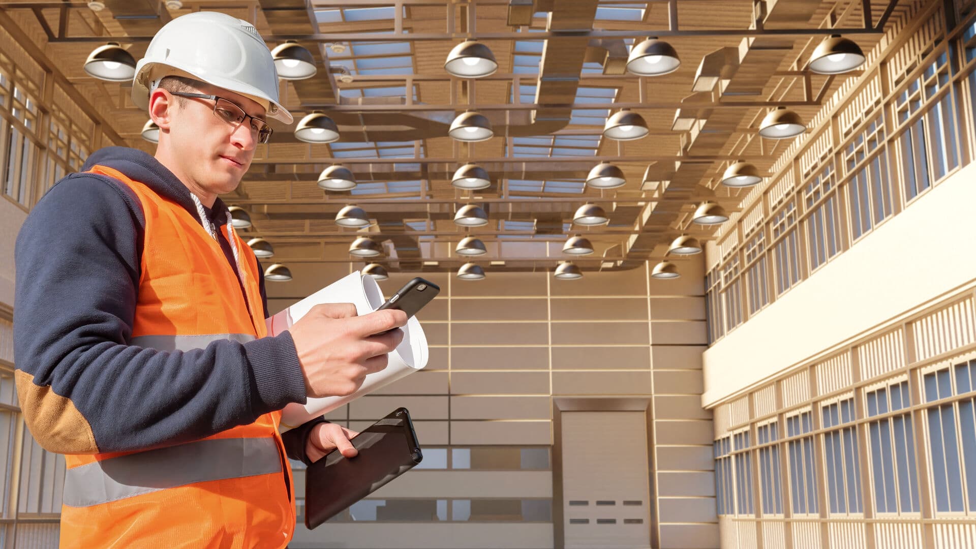 MJOP-inspecteur werkt met digitale inspectie-tool