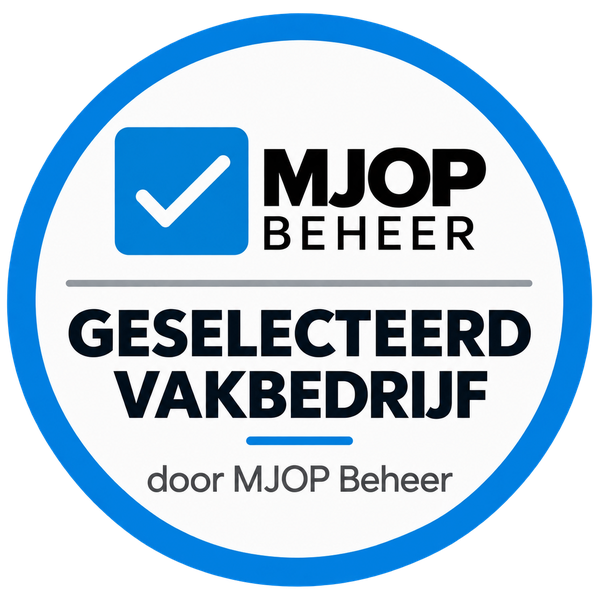 Certificaat Geselecteerd vakbedrijf door MJOP Beheer